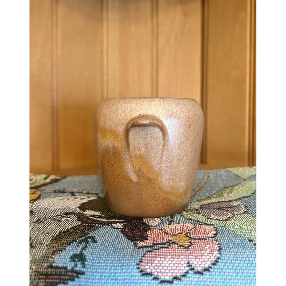 Vintage Frankoma Pottery Plainsman Mini Open Sugar Bowl Brown - Picture 5 of 7